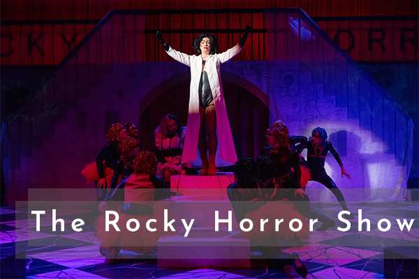 Rocky Horror Picture Show logo over show image